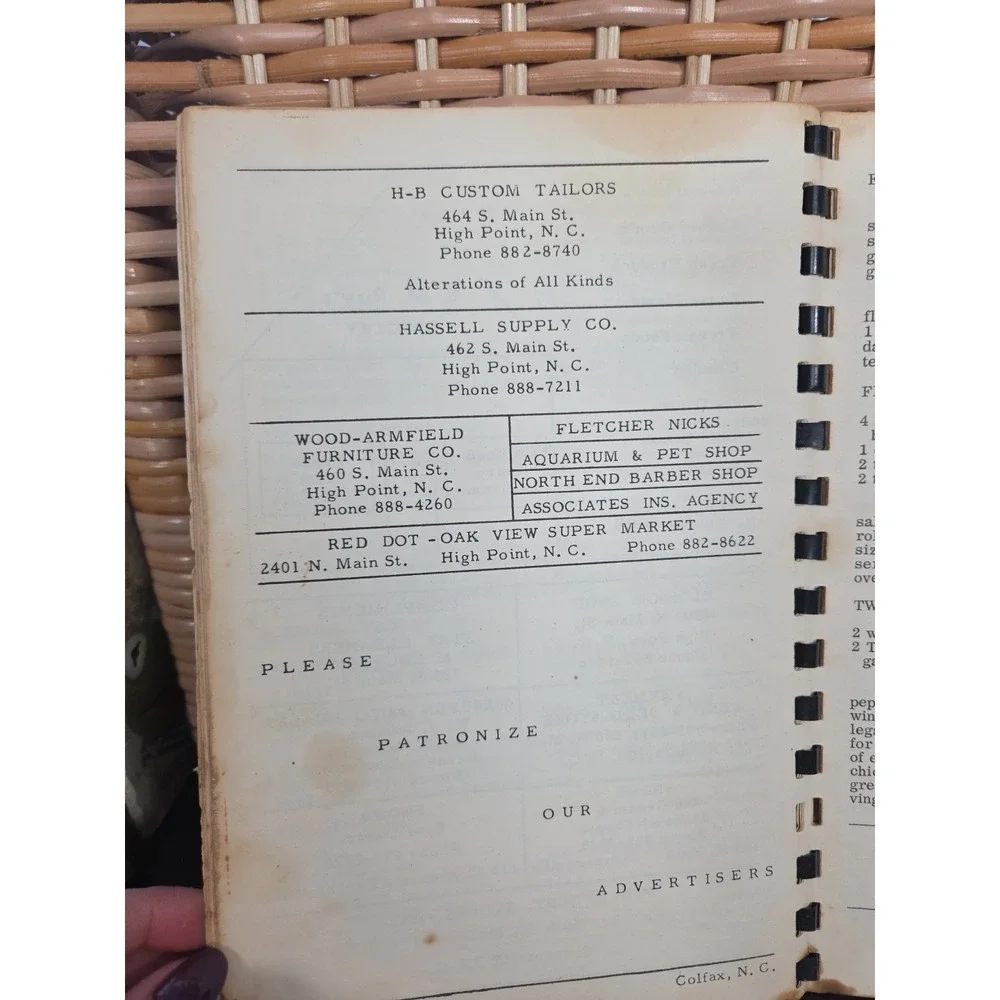 Church Of‎ Jesus Christ Of Latter Day Saints Cookbook Colfax, NC Ward Relief